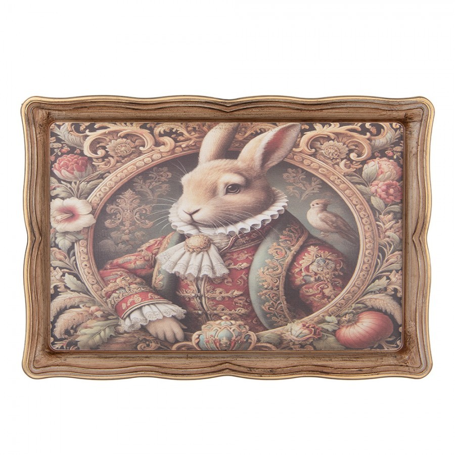 Podnos tác Victorian Gentleman Rabbit - 31*22*2 cm
