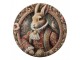Servírovací umělý talíř Victorian Gentleman Rabbit - Ø 40*1 cm Clayre & Eef