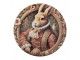 Servírovací umělý talíř Victorian Gentleman Rabbit - Ø 33*1 cm Clayre & Eef