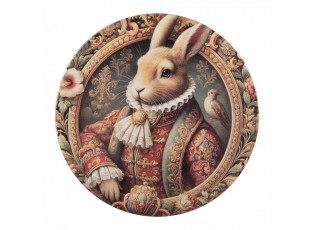 Servírovací umělý talíř Victorian Gentleman Rabbit - Ø 33*1 cm