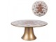  Plastový podnos na tortu s perníčkom Gingerbread Magic - Ø 22*10 cm Clayre & Eef