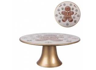 Plastový podnos na dort s perníčkem Gingerbread Magic - Ø 22*10 cm