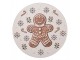 Plastový talíř s perníčkem Gingerbread Magic - Ø 40*1 cm Clayre & Eef