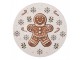 Plastový talíř s perníčkem Gingerbread Magic - Ø 33*1 cm Clayre & Eef