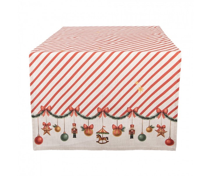 Vánoční bavlněný běhoun Christmas Carousel Dream - 50*140 cm Clayre & Eef