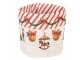 Vánoční bavlněný košík na pečivo Christmas Carousel Dream - Ø 15*16 cm Clayre & Eef