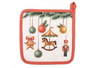 Vánoční bavlněná chňapka - podložka Christmas Carousel Dream - 20*20 cm