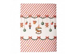 Vánoční bavlněná utěrka Christmas Carousel Dream - 50*70 cm