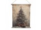 Vánoční vintage nástěnná mapa svánočním stromečkem - 55*3*75 cm Clayre & Eef
