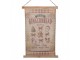 Vánoční vintage nástěnná mapa s perníčky Gingerbread Bakery - 55*3*75 cm Clayre & Eef