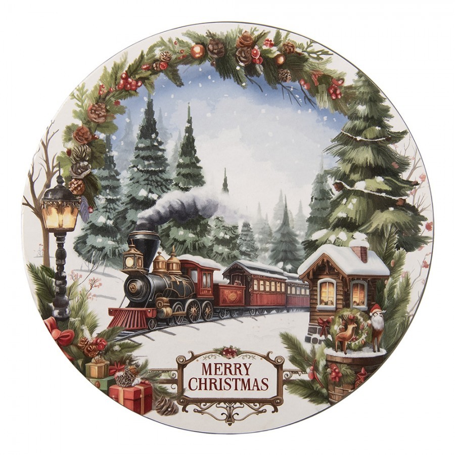 Vánoční servírovací talíř Merry Christmas - Ø 33*1 cm