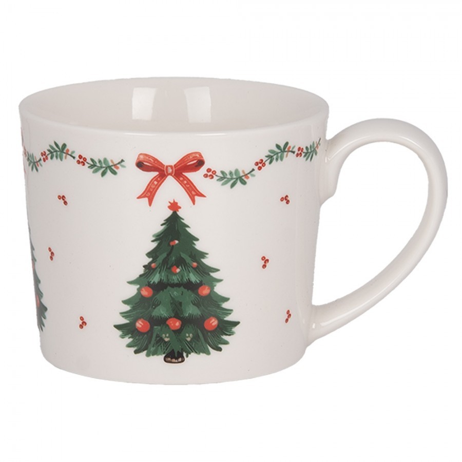 Keramický hrnek se stromky Christmas Harmony - 12*8*7 cm / 275 ml