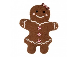 Dekorativní vánoční polštář Perníková holčička Gingerbread - 35*5*44 cm