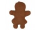 Dekorativní hnědý polštář slečna perníček Gingerbread - 35*5*44 cm Clayre & Eef