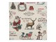 Béžové vánoční papírové ubrousky Noel - 33*33 cm (20ks) Clayre & Eef