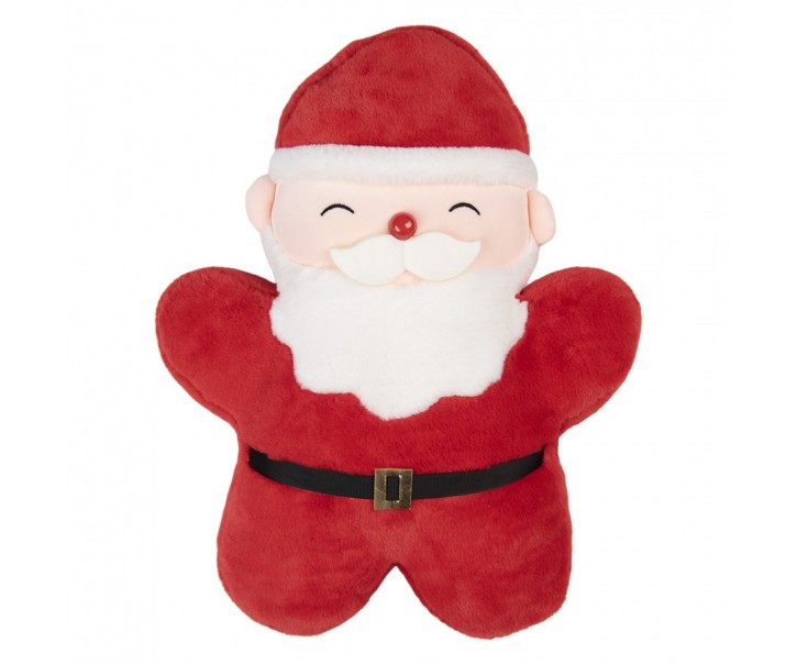 Dekorativní vánoční polštář Santa Claus - 35*5*45 cm Clayre & Eef