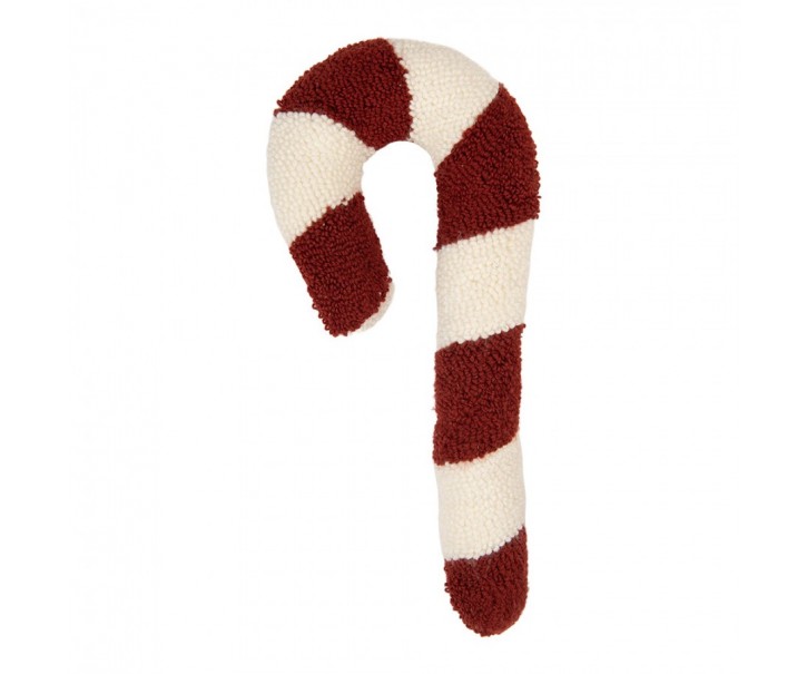 Dekorativní polštář ve tvaru cukrové hole Candy Cane- 18*5*45 cm Clayre & Eef