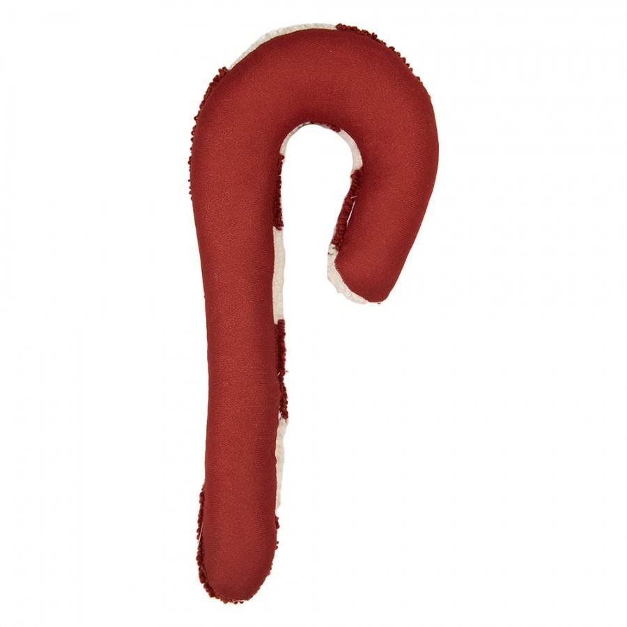 Dekorativní polštář ve tvaru cukrové hole Candy Cane- 18*5*45 cm Clayre & Eef Dekorativní polštář ve tvaru cukrové hole Candy Cane- 18*5*45 cm Clayre & Eef