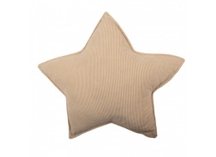 Béžový dekorativní polštář ve tvaru hvězdy Star - 53*5*53 cm