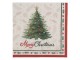 Vánoční papírové ubrousky se stromkem Merry Christmas - 33*33 cm (20ks) Clayre & Eef