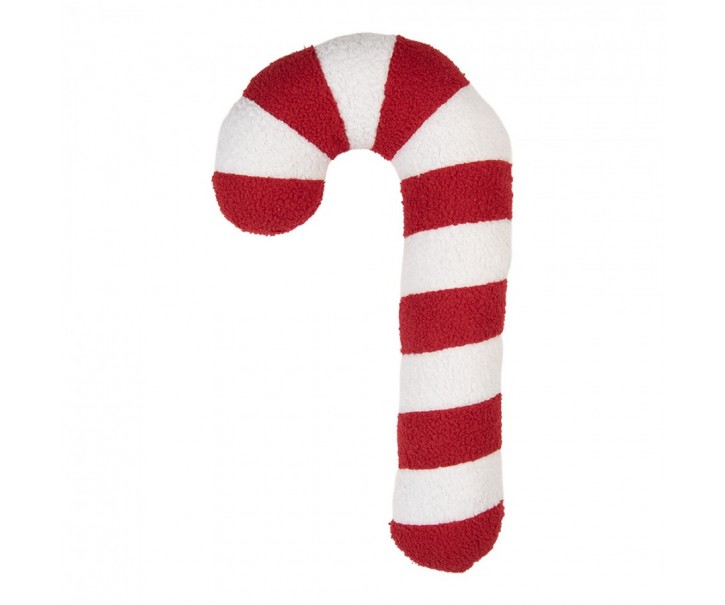 Dekorativní polštář ve tvaru cukrové hole Candy Cane - 20*5*50 cm Clayre & Eef