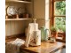 Bílý kovový stojan na kuchyňské utěrky Batton - Ø 14*30 cm Clayre & Eef