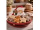 Dekorační keramická miska Santa Claus s perníčkem - 16*19*3 / 10 cm Clayre & Eef