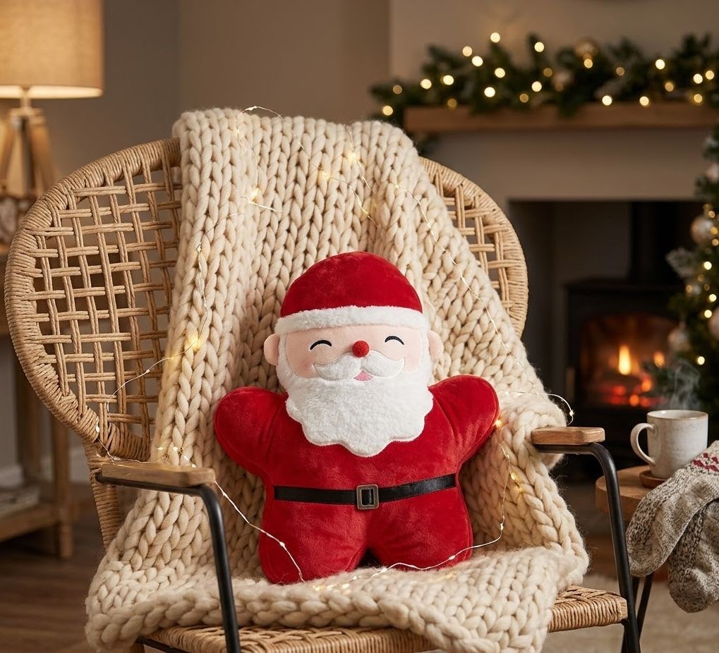 Dekorativní vánoční polštář Santa Claus - 35*5*45 cm Clayre & Eef Dekorativní vánoční polštář Santa Claus - 35*5*45 cm Clayre & Eef