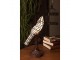 Stolní lampa Tiffany White Parrot - 15*12*33 cm E14/max 1*25W Clayre & Eef