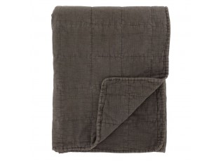 Mocca přehoz s opraným vzhledem Aix Vintage Quilt - 130*180 cm