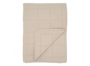 Béžový přehoz s opraným vzhledem Aix Vintage Quilt - 130*180 cm