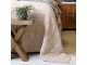 Béžový přehoz s opraným vzhledem Aix Vintage Quilt - 240*240 cm Chic Antique