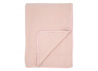 Růžový přehoz s opraným vzhledem Aix Vintage Quilt - 130*180 cm
