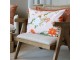 Růřový povlak na polštář se střapci a květy Aix Wild Flowers - 60*40 cm Chic Antique