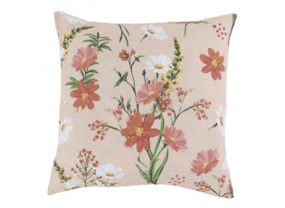 Růžový povlak na polštář s květy Aix Wild Flowers - 50*50 cm