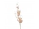 Vánoční dekorace zápich větvička s růžovými perleťovými květy - 6*6*62 cm Clayre & Eef