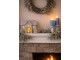 Šedý antik kovový svícen domek Vintage House - 26*17*24 cm Clayre & Eef