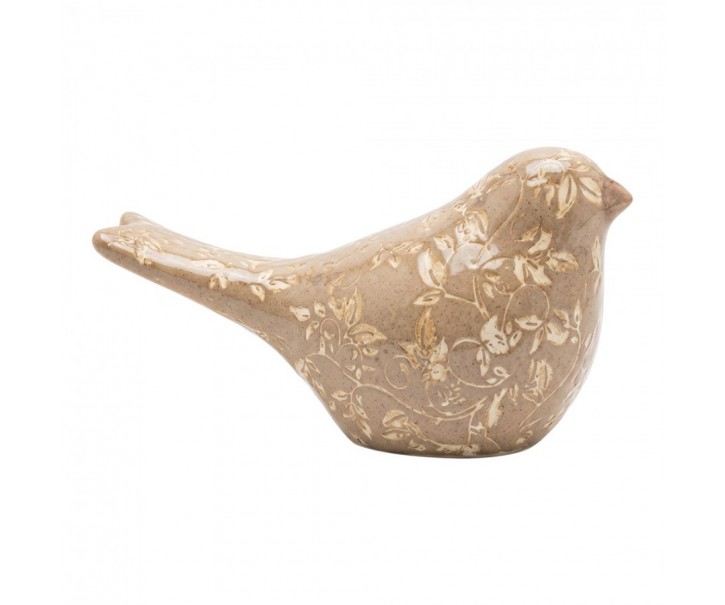 Dekorace keramický ptáček Vintage Charm L - 21*9*12 cm Clayre & Eef
