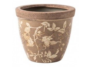 Dekorativní obal na květináč Vintage Charm L - Ø 18*15 cm