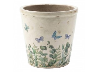 Dekorativní obal na květináč Butterflies Home XL - Ø 21*20 cm