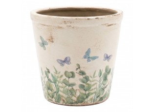 Dekorativní obal na květináč Butterflies Home S - Ø 12*11 cm