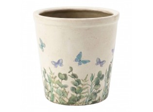 Dekorativní obal na květináč Butterflies Home M - Ø 15*14 cm