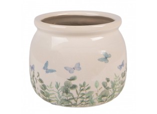 Dekorativní obal na květináč Butterflies Home S - Ø 12*10 cm
