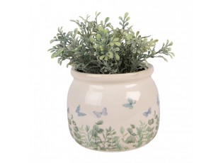 Dekorativní obal na květináč Butterflies Home S - Ø 12*10 cm