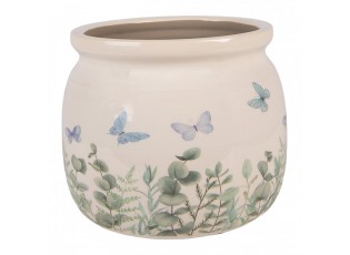 Dekorativní obal na květináč Butterflies Home M - Ø 16*13 cm