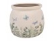 Dekorativní obal na květináč Butterflies Home M - Ø 16*13 cm Clayre & Eef