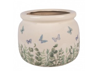 Dekorativní obal na květináč Butterflies Home L - Ø 20*15 cm