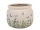 Dekorativní obal na květináč Butterflies Home L - Ø 20*15 cm Clayre & Eef