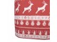 Červená bavlněná zástěra s jeleny Nordic Christmas New - 70*85 cm Clayre & Eef