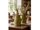 Zelený keramický džbán Rustic Wild Herb - 20*16*24 cm Clayre & Eef